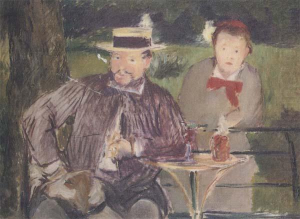 Edouard Manet Portraits d'Ernest Hoschede et de sa fille Marthe (mk40) china oil painting image